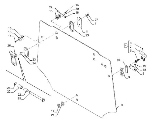 87747554 - Стекло кабины